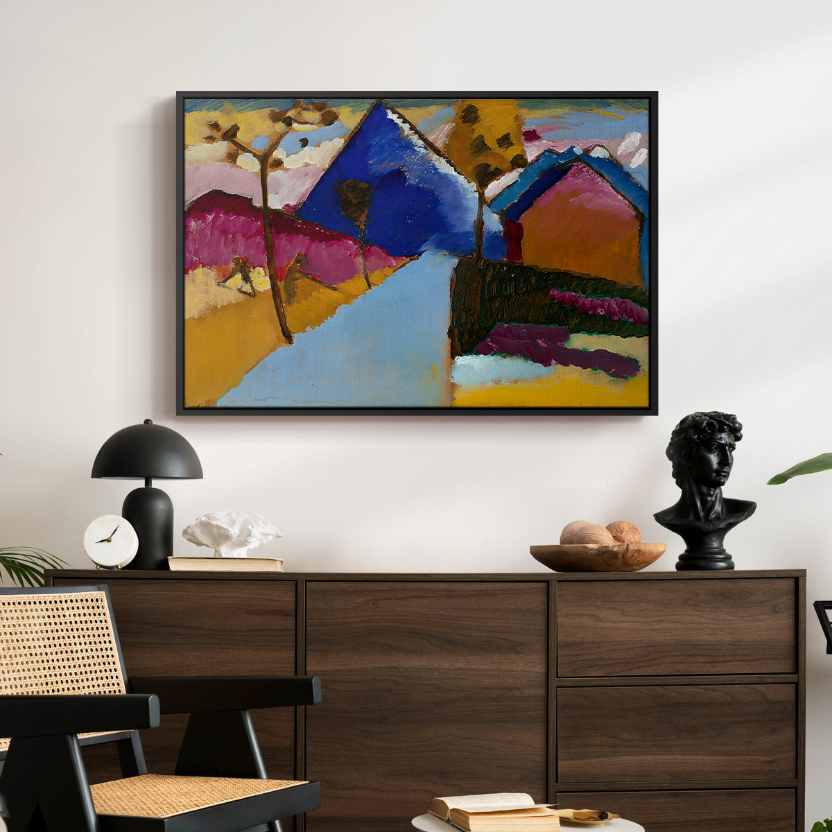 Kochel Straight Street, 1909 - Floater Framed Canvas Print