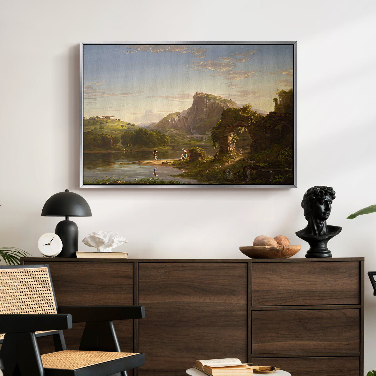 L'Allegro, 1845 - Floater Framed Canvas Print