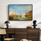Venice: The Dogana and San Giorgio Maggiore, 1834 - Floater Framed Canvas Print