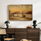 The Riding School at Akershus Castle, 1846 - Floater Framed Canvas Print