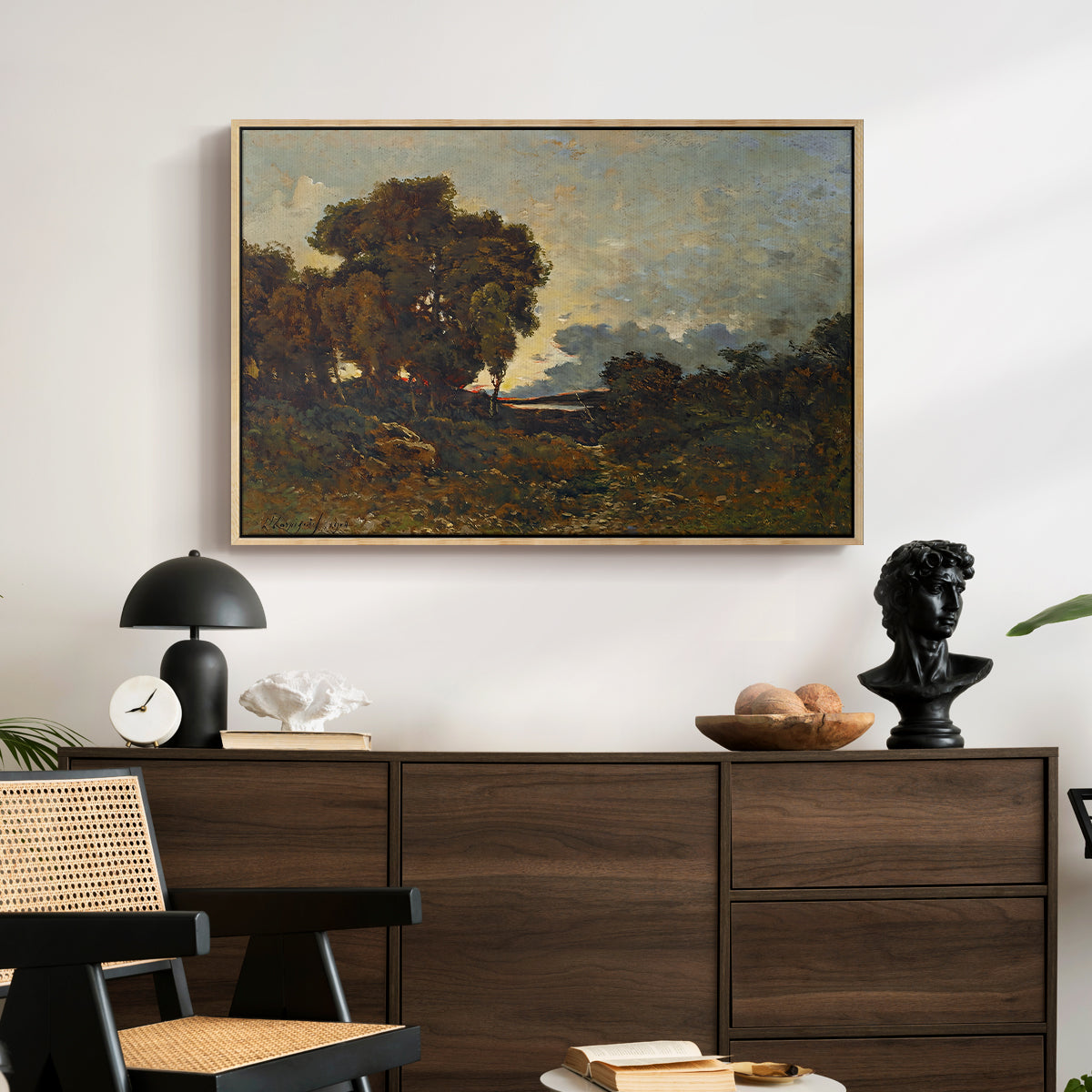 Sunset on the Allier (Soleil couchant sur l'Allier), 1904 - Floater Framed Canvas Print