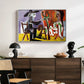 The Painter and His Model, 1963 - Floater Framed Canvas Print