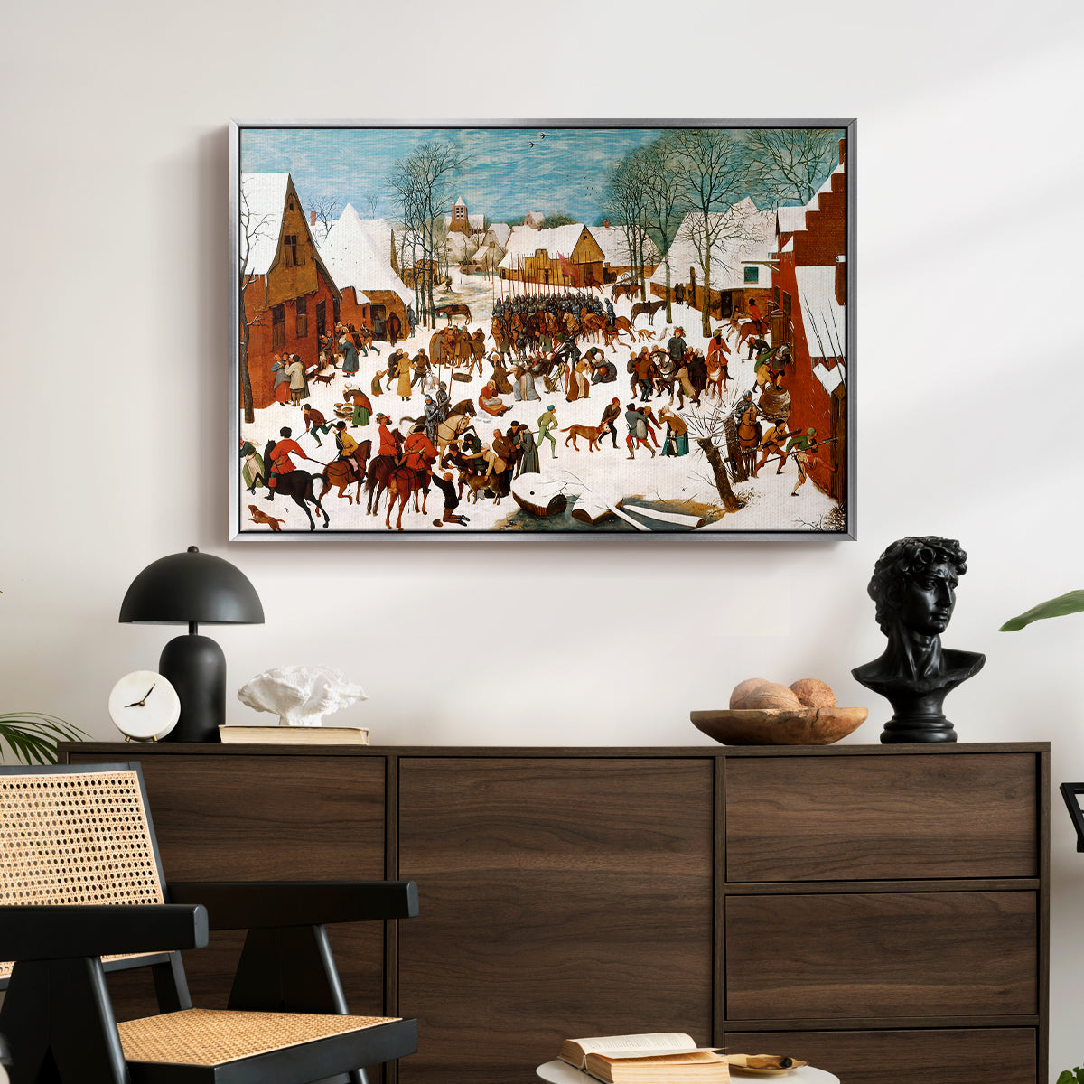 Massacre of the Innocents, c. 1565-1567 - Floater Framed Canvas Print