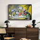 Still Life with Cat and Lobster, 1962 - Floater Framed Canvas Print
