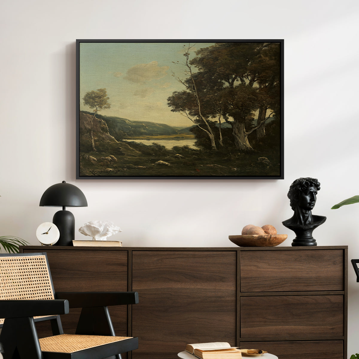 Landscape, 1898 - Floater Framed Canvas Print