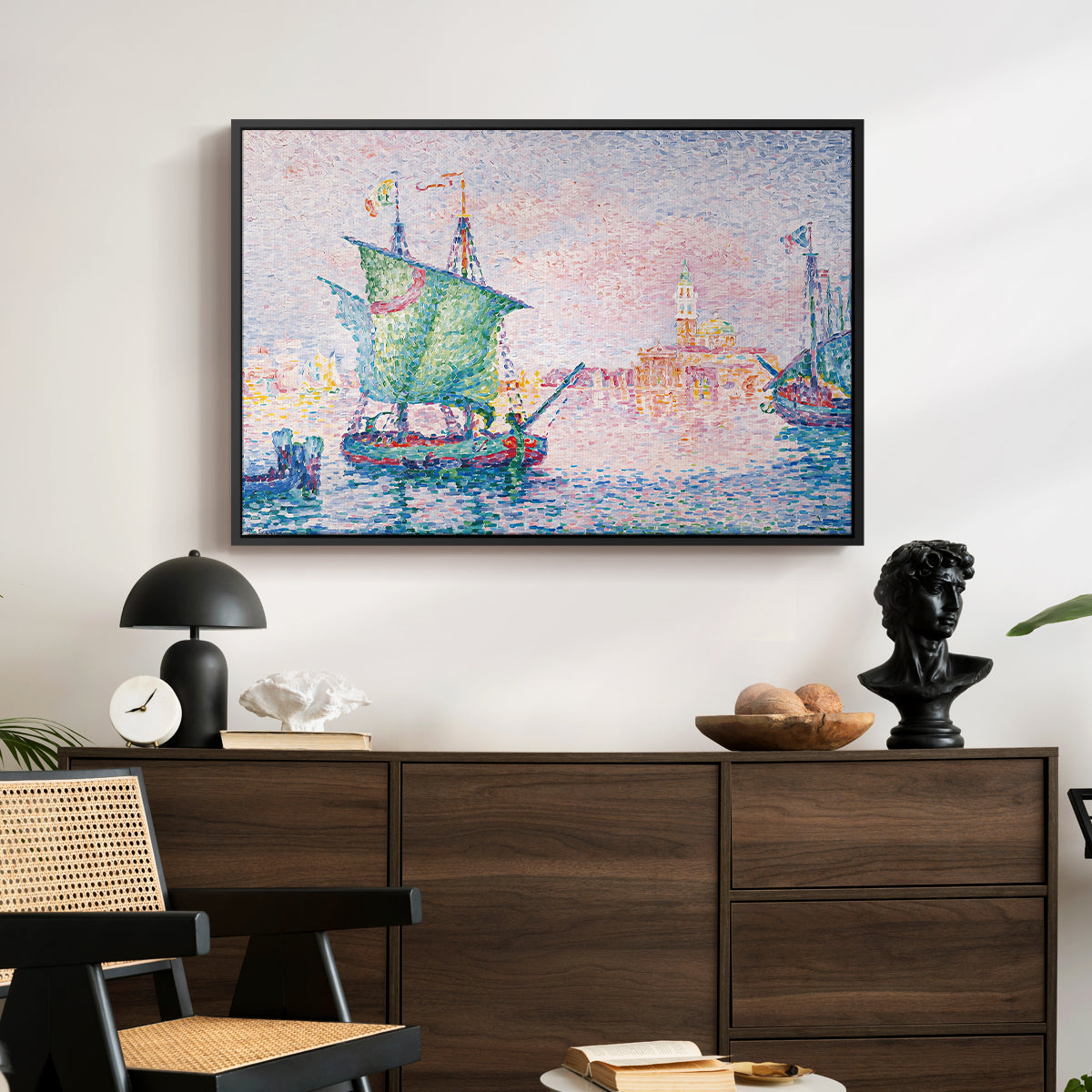 Venice, the Pink Cloud, 1909 - Floater Framed Canvas Print