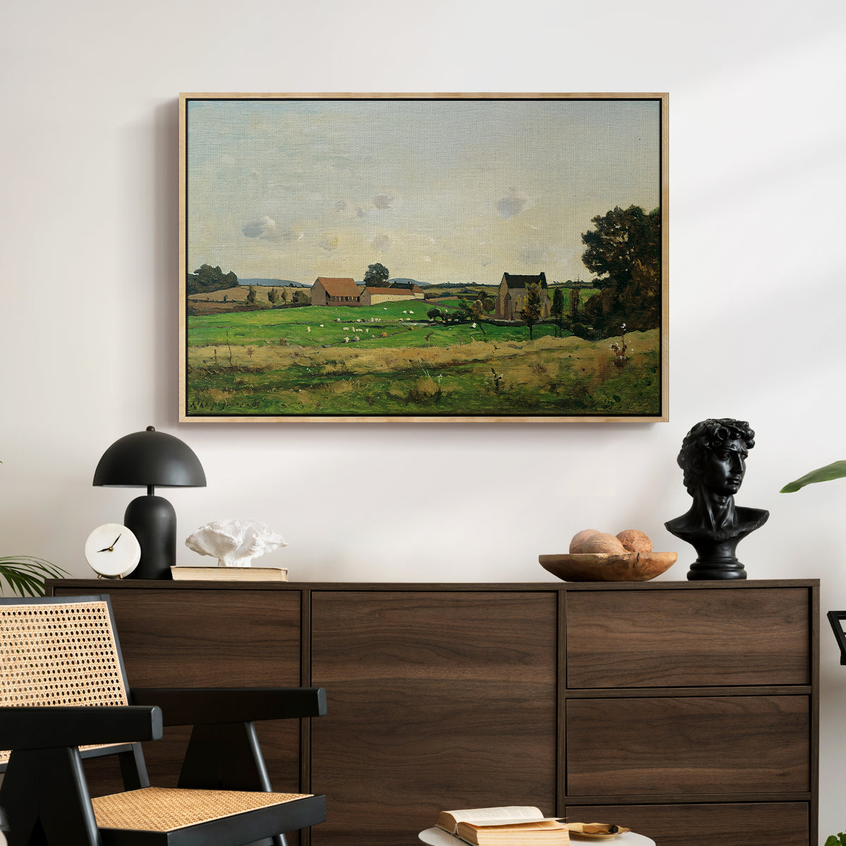 The Saulce Estate, 1869 - Floater Framed Canvas Print