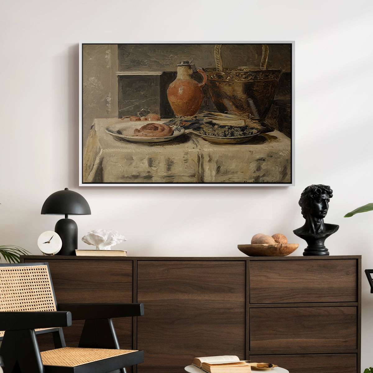 Still Life with Jar, c. 1881-1885 - Floater Framed Canvas Print