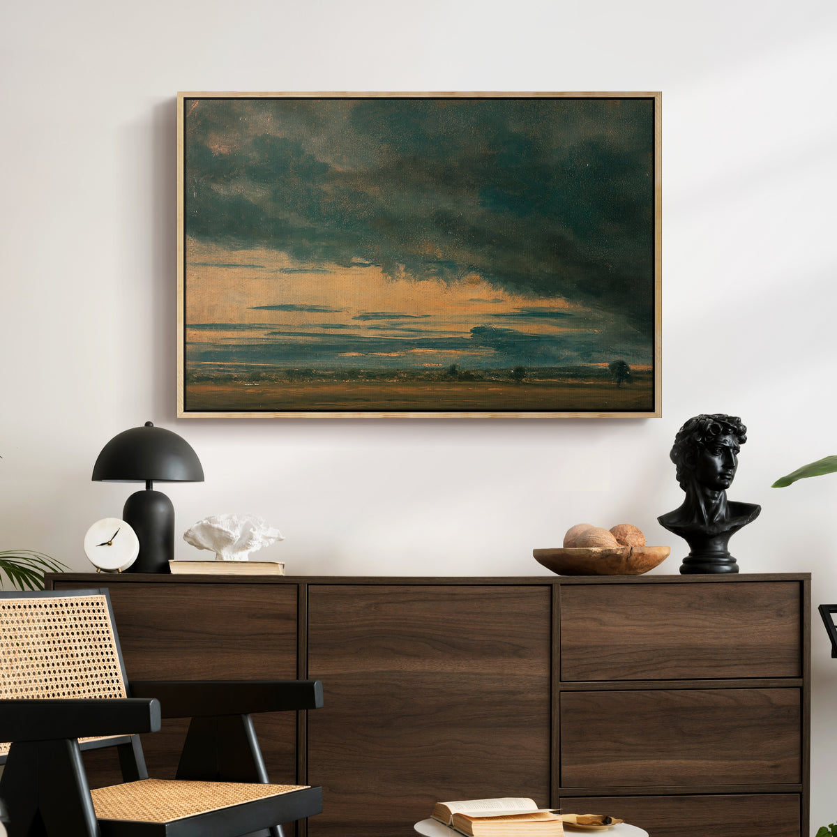 Cloud Study, c. 1821 - Floater Framed Canvas Print