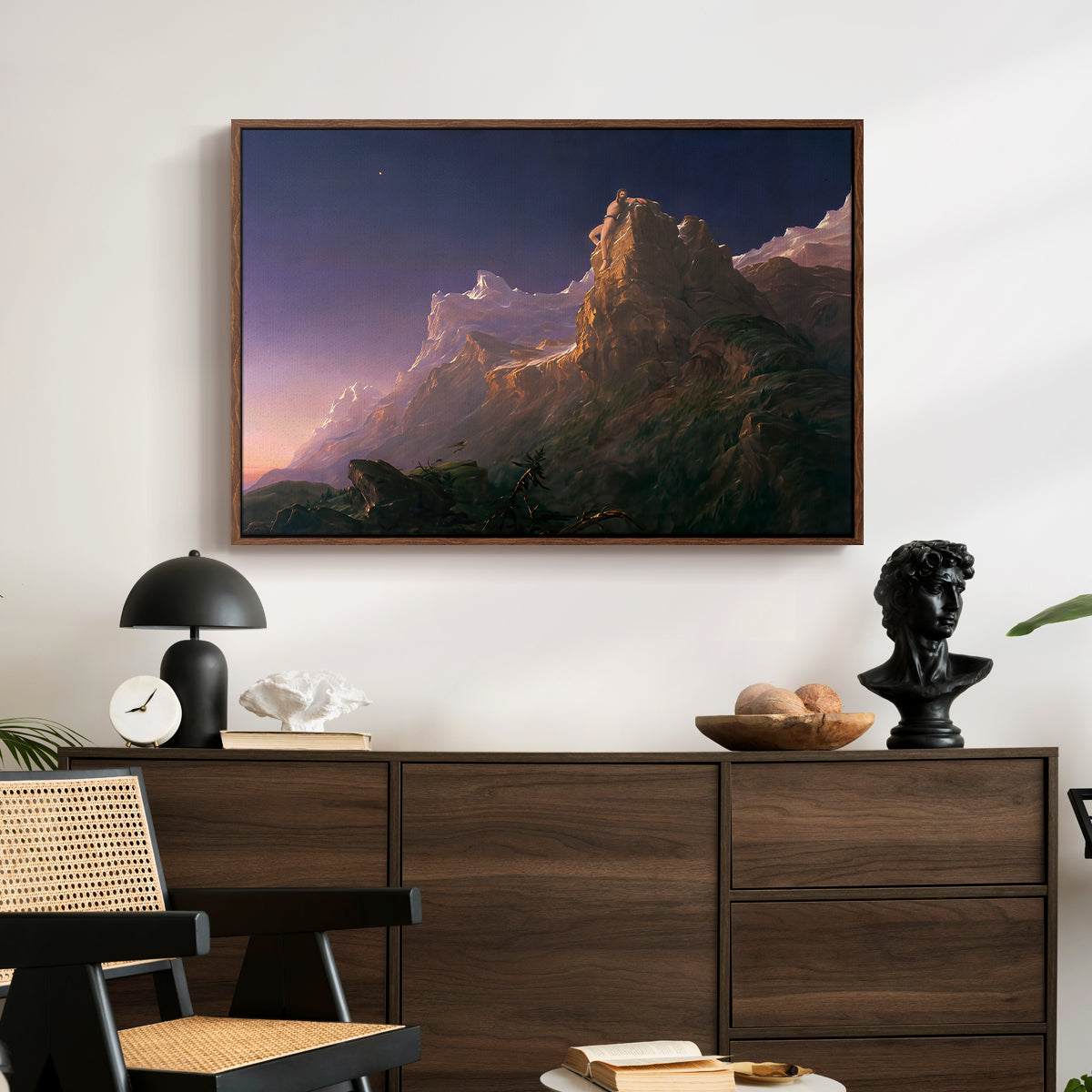 Prometheus Bound, 1847 - Floater Framed Canvas Print