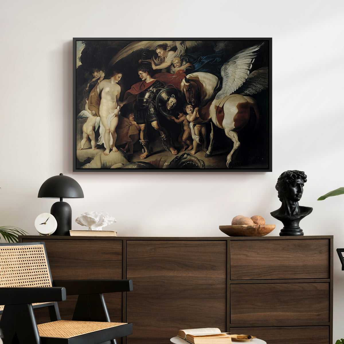 Perseus and Andromeda, c. 1620 - Floater Framed Canvas Print
