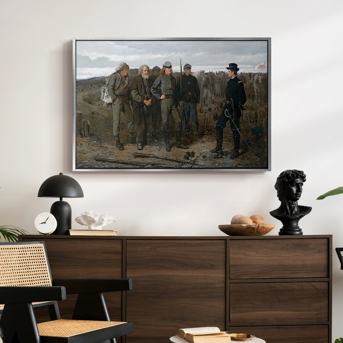 Prisoners from the Front, 1866 - Floater Framed Canvas Print