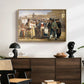 A Charlatan Selling Blacking in the Piazza Barberini in Rome, c. 1840-1849 - Floater Framed Canvas Print