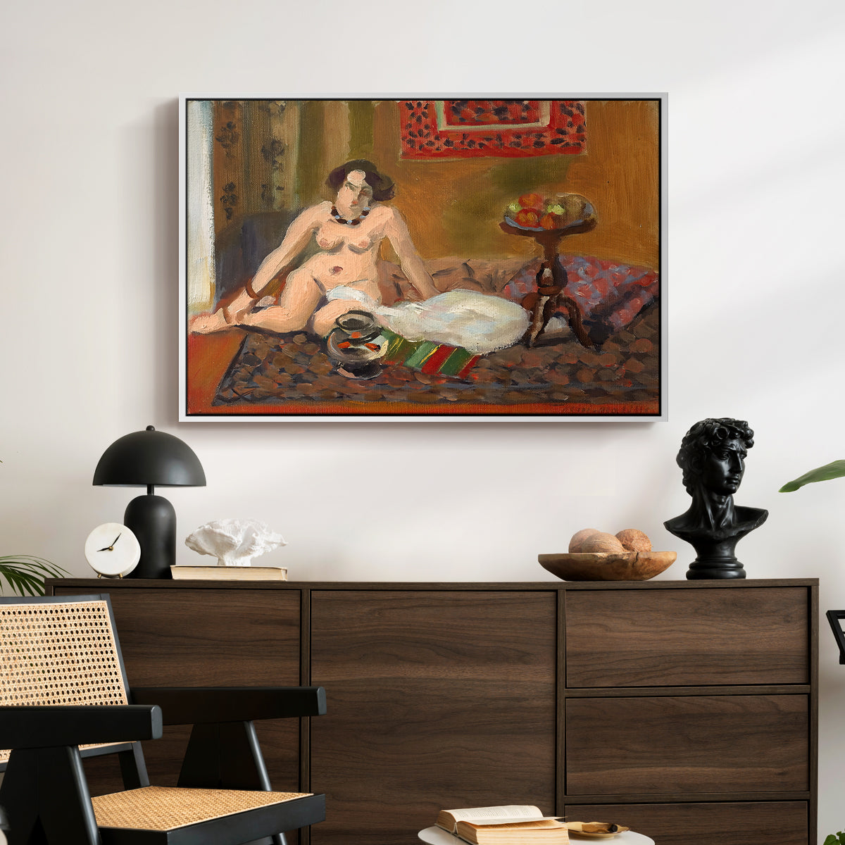 Nude with Goldfish (Nu aux poissons rouges), c. 1922 - Floater Framed Canvas Print