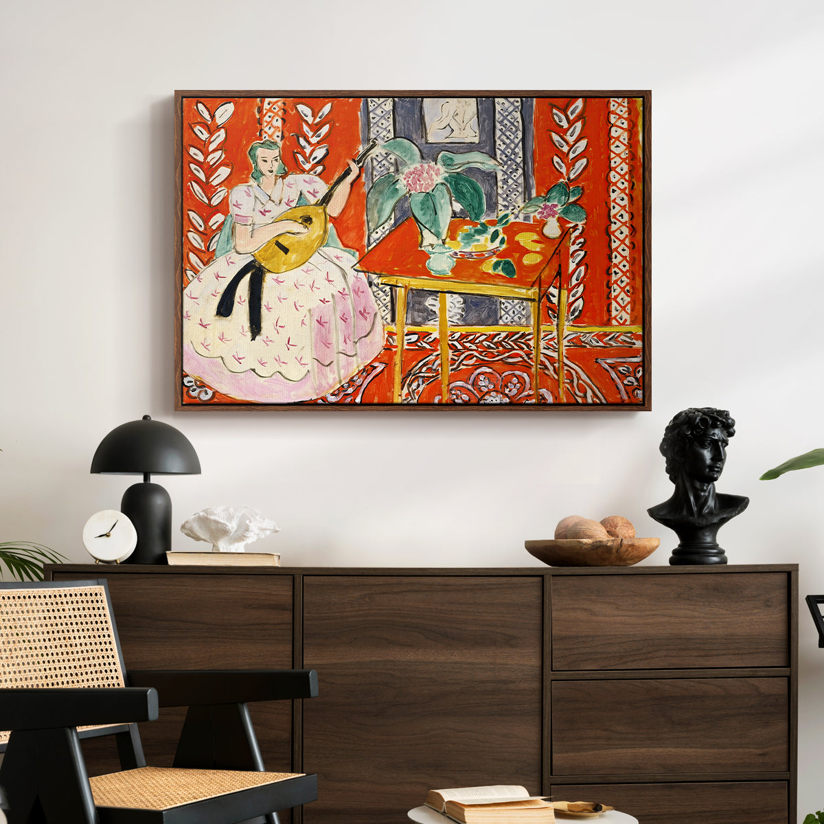The Lute (Le luth), 1943 - Floater Framed Canvas Print