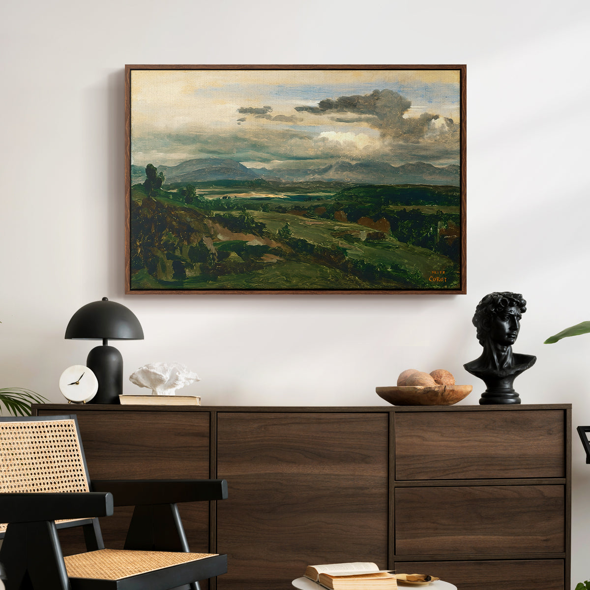 Civita Castellana, c. 1860s - Floater Framed Canvas Print