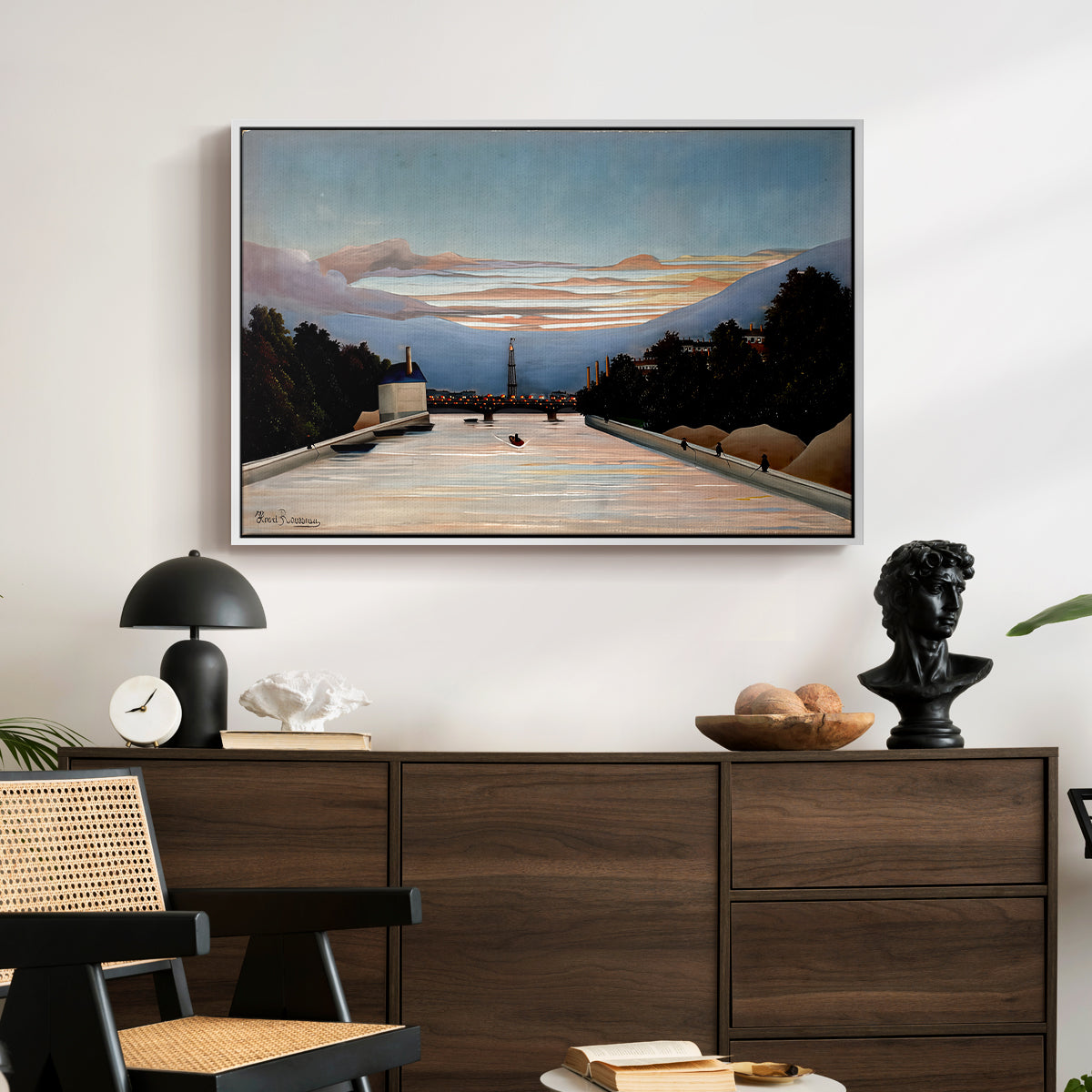 The Eiffel Tower, c. 1898 - Floater Framed Canvas Print
