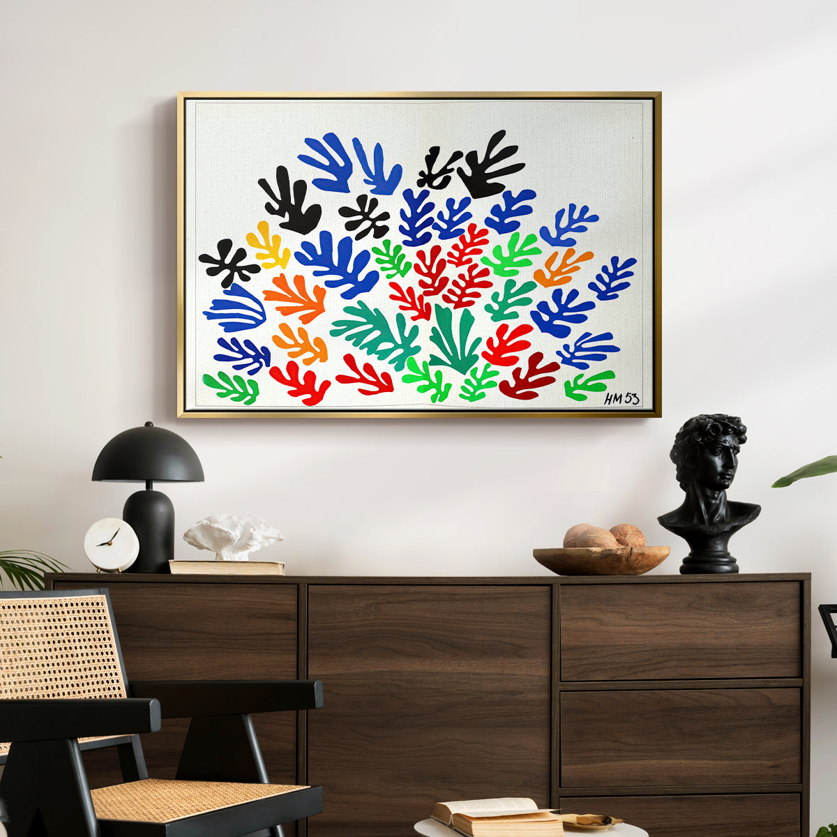 The Sheaf (La gerbe), 1953 - Floater Framed Canvas Print
