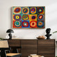 Color Study: Squares with Concentric Circles, 1913 - Floater Framed Canvas Print