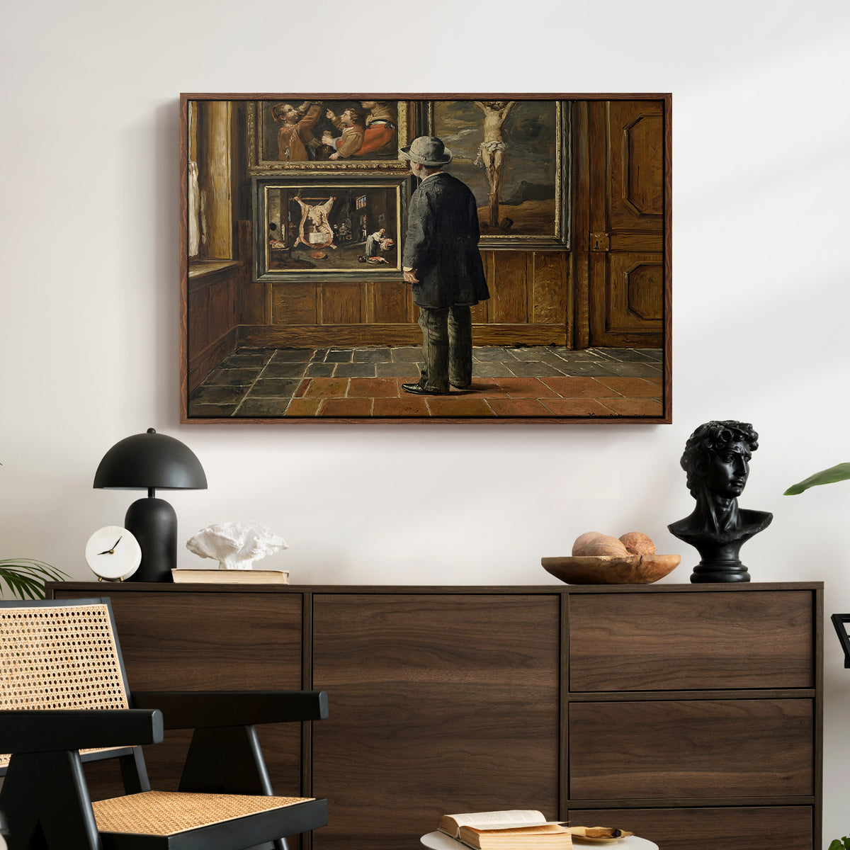 The Picture Lover, 1884 - Floater Framed Canvas Print