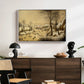 Winter Landscape with Skaters and Bird Trap, 1565 - Floater Framed Canvas Print