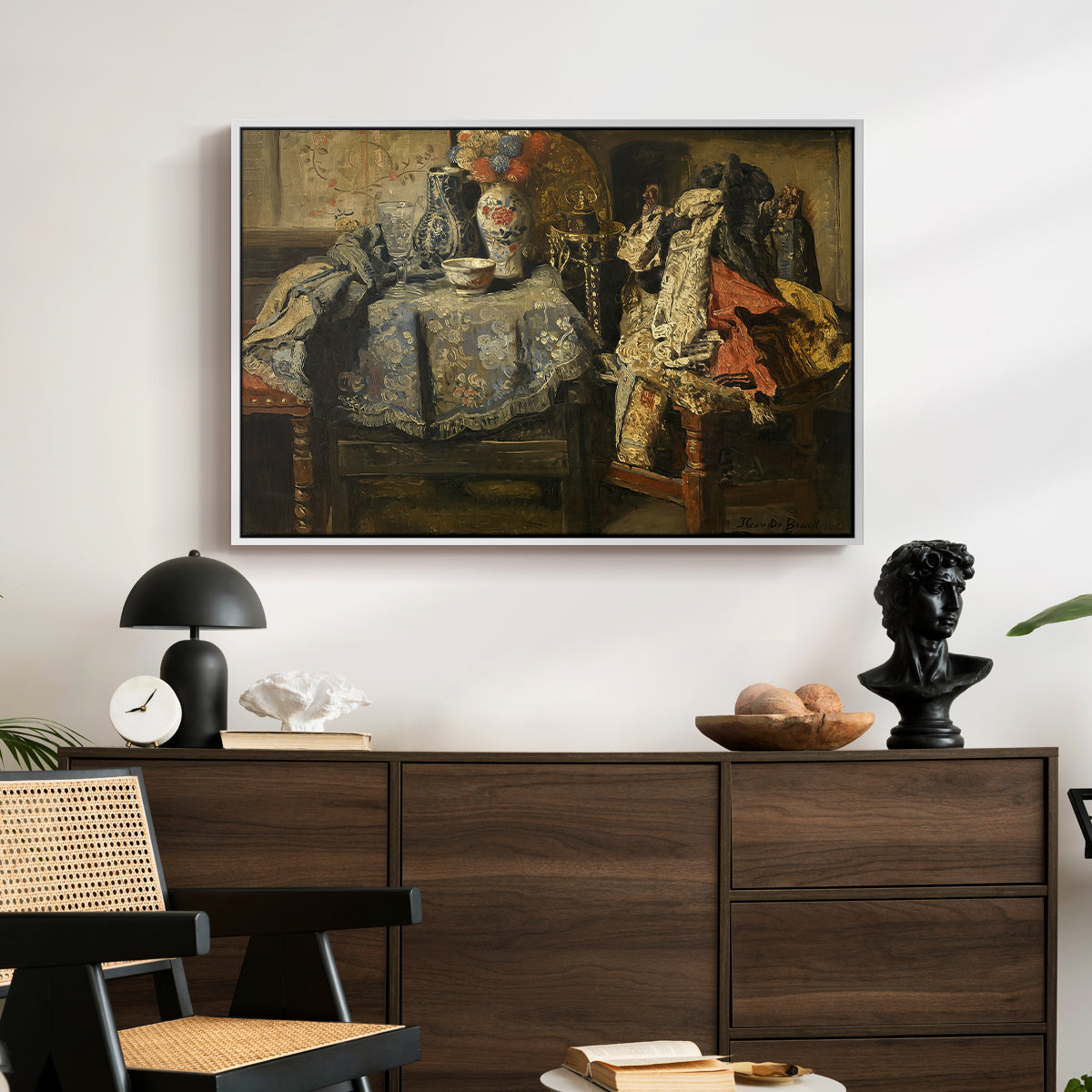 Still Life Requisites, 1885 - Floater Framed Canvas Print