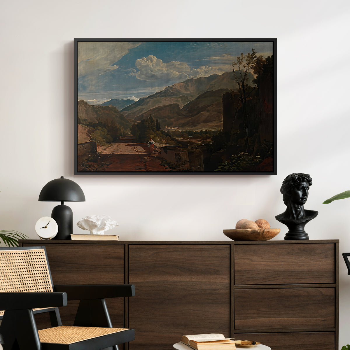 Bonneville, Savoy, 1803 - Floater Framed Canvas Print