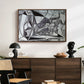 Goat's Skull, Bottle and Candle, 1952 - Floater Framed Canvas Print