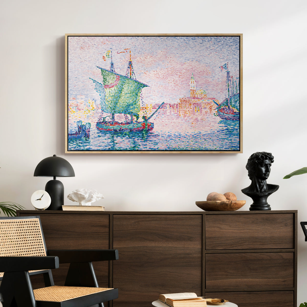 Venice, the Pink Cloud, 1909 - Floater Framed Canvas Print