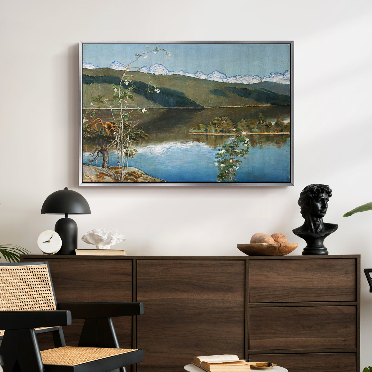 Thunderclouds on the Horizon, 1897 - Floater Framed Canvas Print