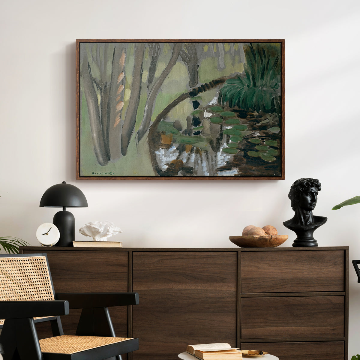 The Stream, Maintenon, 1918 - Floater Framed Canvas Print