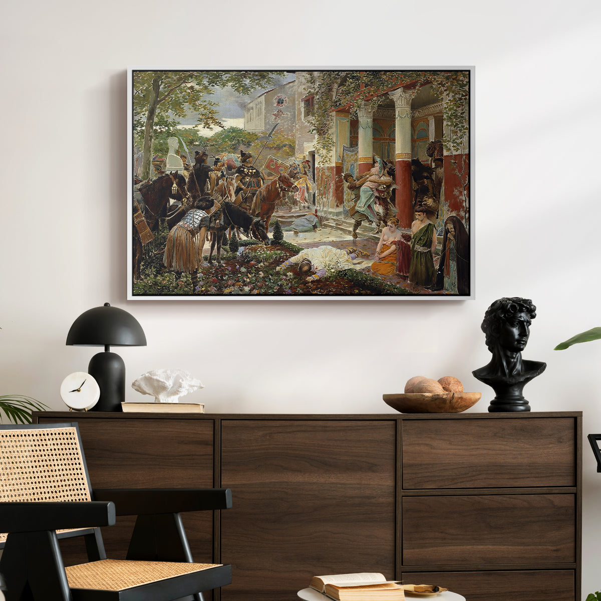 Onslaught of the Tartars, c. 1938 - Floater Framed Canvas Print