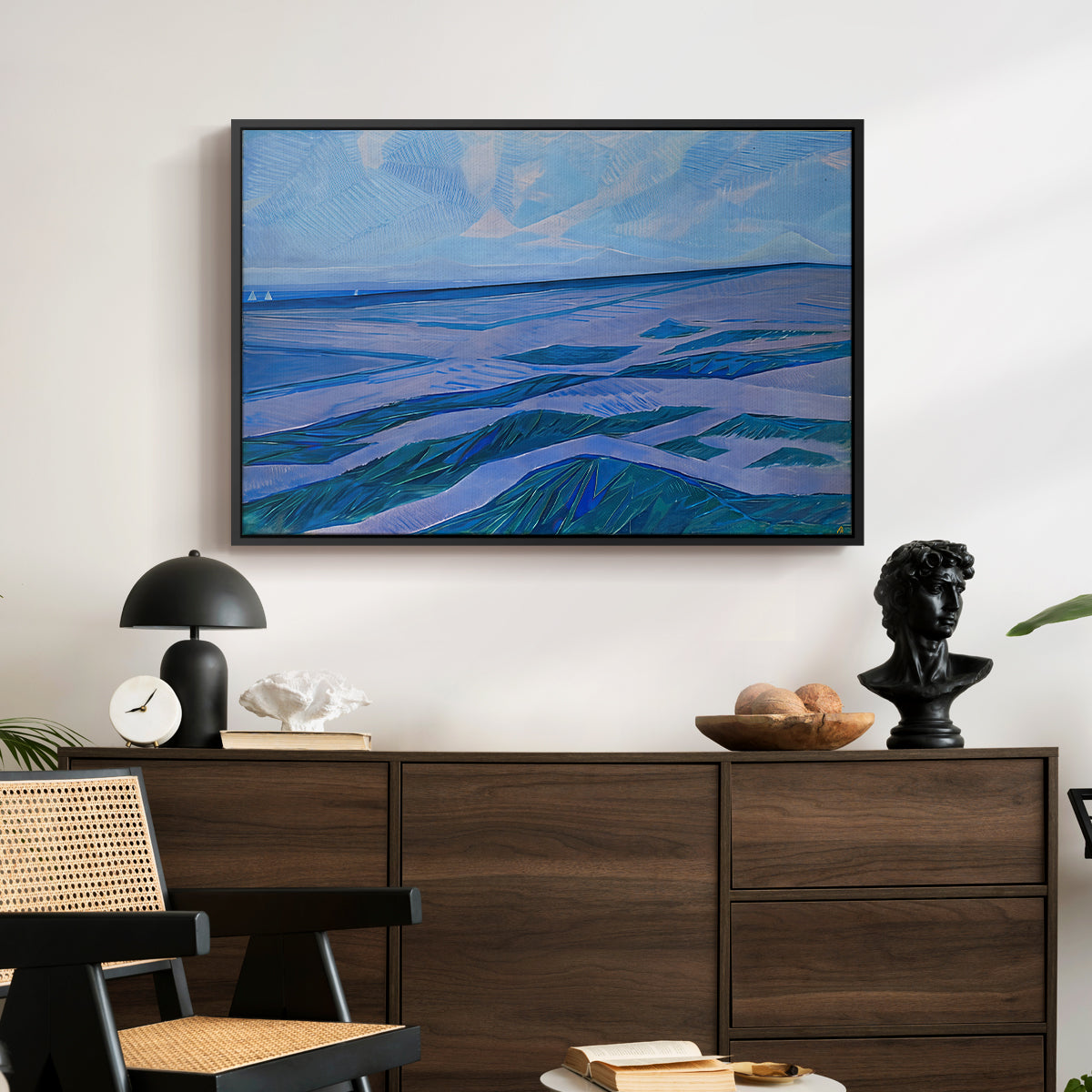 Dune Landscape, 1911 - Floater Framed Canvas Print