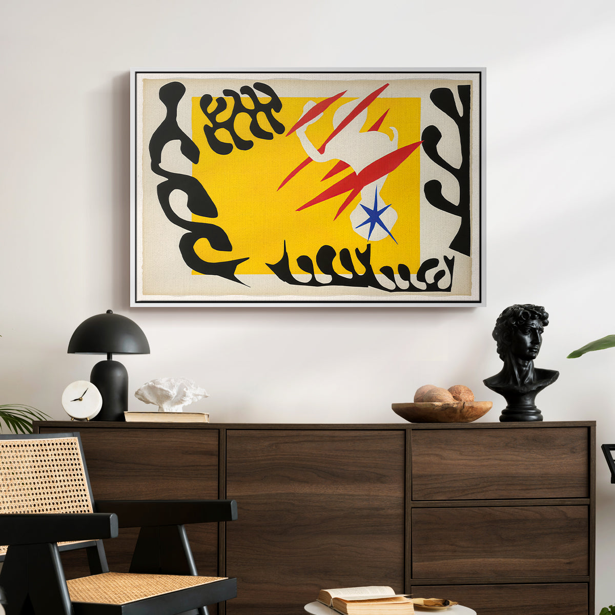 The Nightmare of the White Elephant, from Jazz, 1947 - Floater Framed Canvas Print