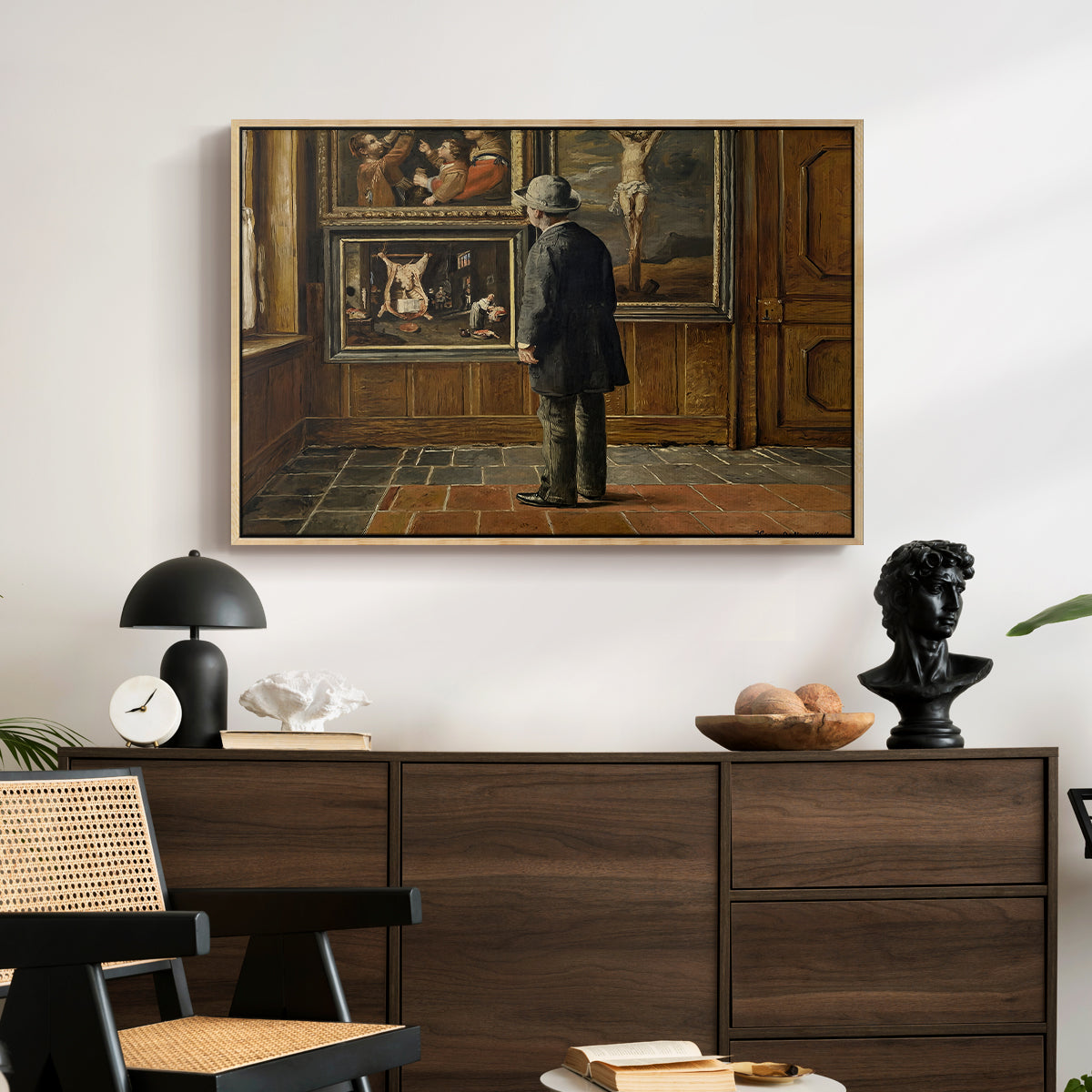 The Picture Lover, 1884 - Floater Framed Canvas Print