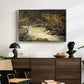 Waterfall in Hallingdal, 1848 - Floater Framed Canvas Print