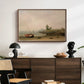 The Stranded Boat, 1863 - Floater Framed Canvas Print
