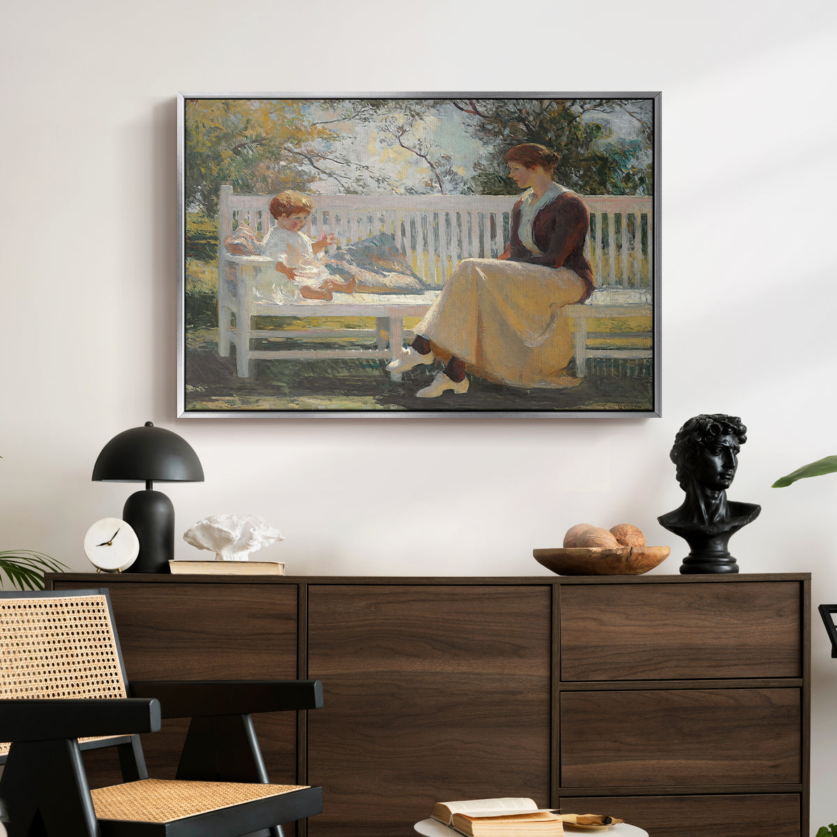 Eleanor and Benny, 1916 - Floater Framed Canvas Print