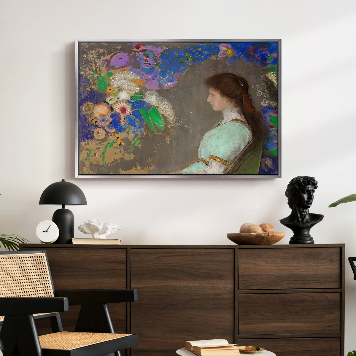 Portrait of Violette Heymann, 1910 - Floater Framed Canvas Print