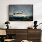 A Ship in the Storm, c. 1899 - Floater Framed Canvas Print