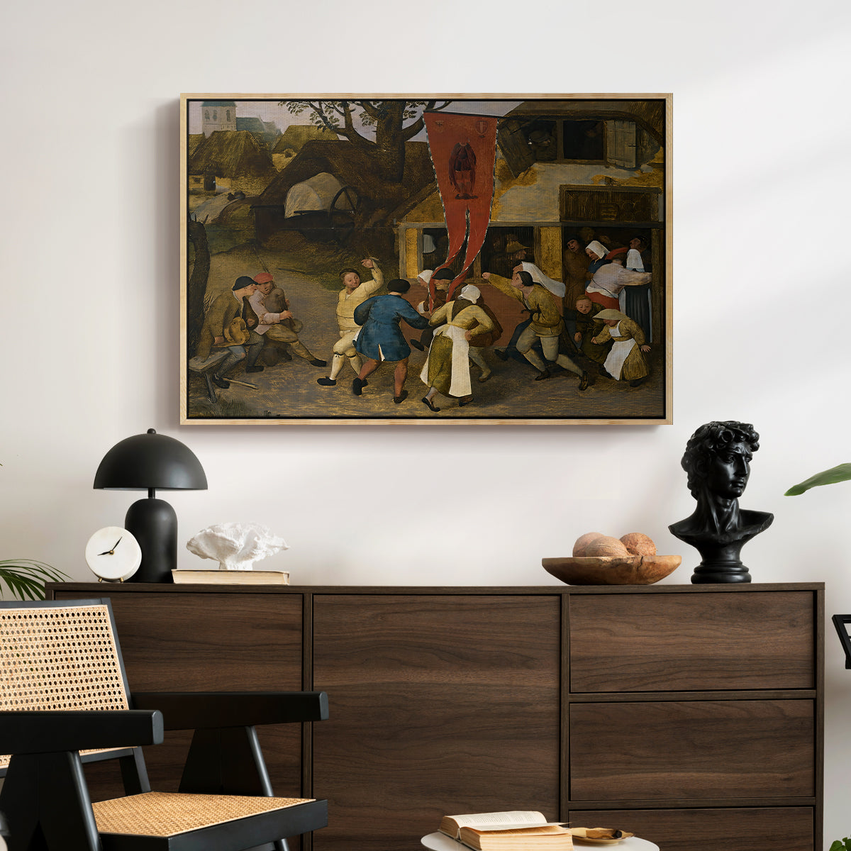 A Village Fair, c. 1567-1569 - Floater Framed Canvas Print