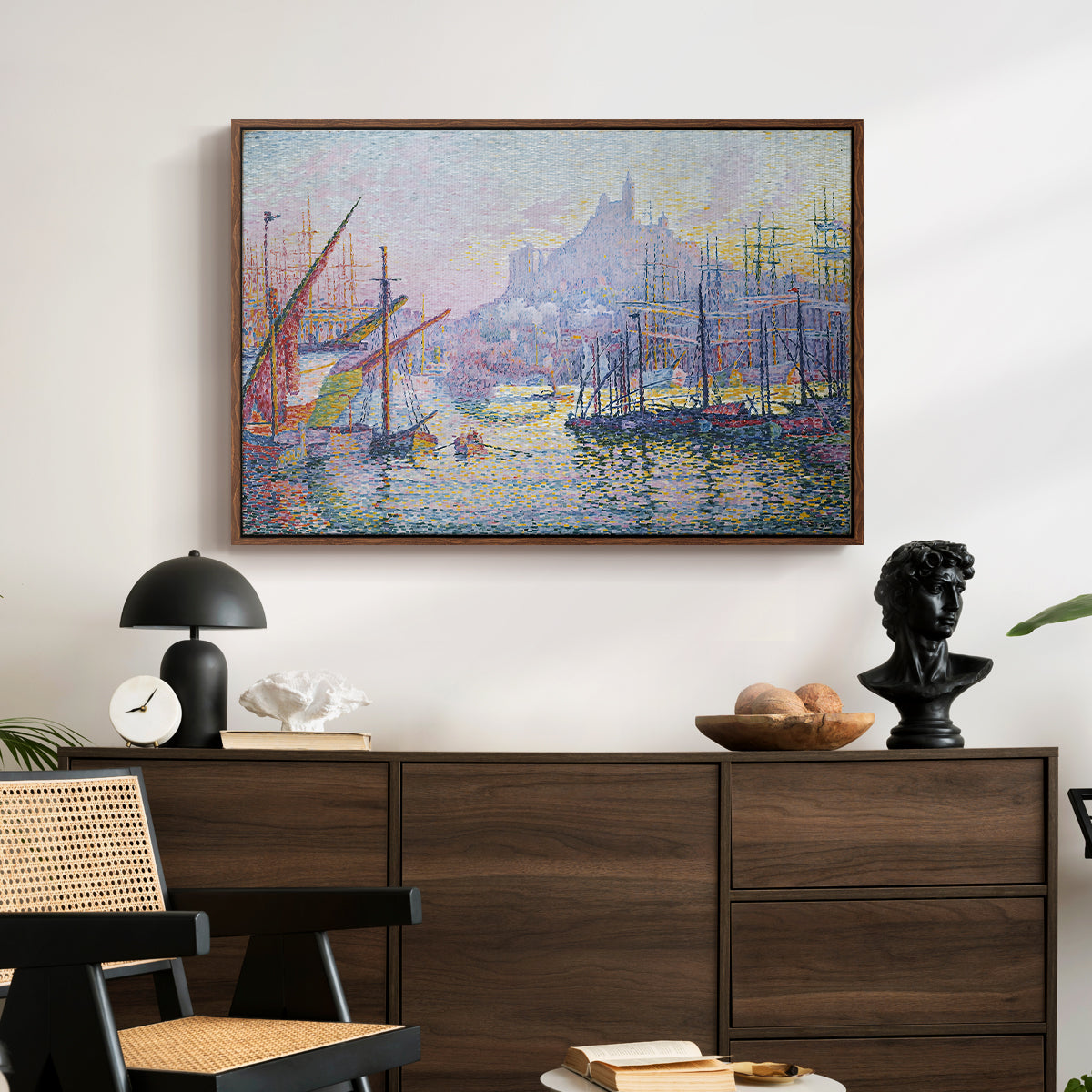 The Port of Marseille, 1905 - Floater Framed Canvas Print
