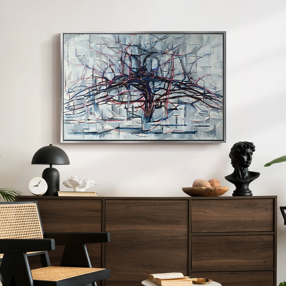 Horizontal Tree, 1912 - Floater Framed Canvas Print
