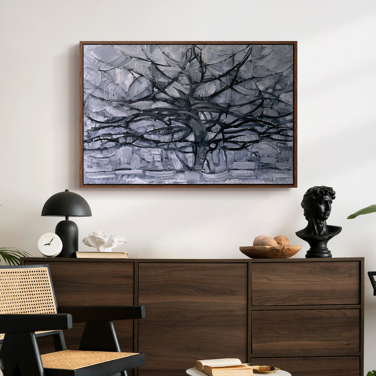 The Gray Tree, 1911 - Floater Framed Canvas Print
