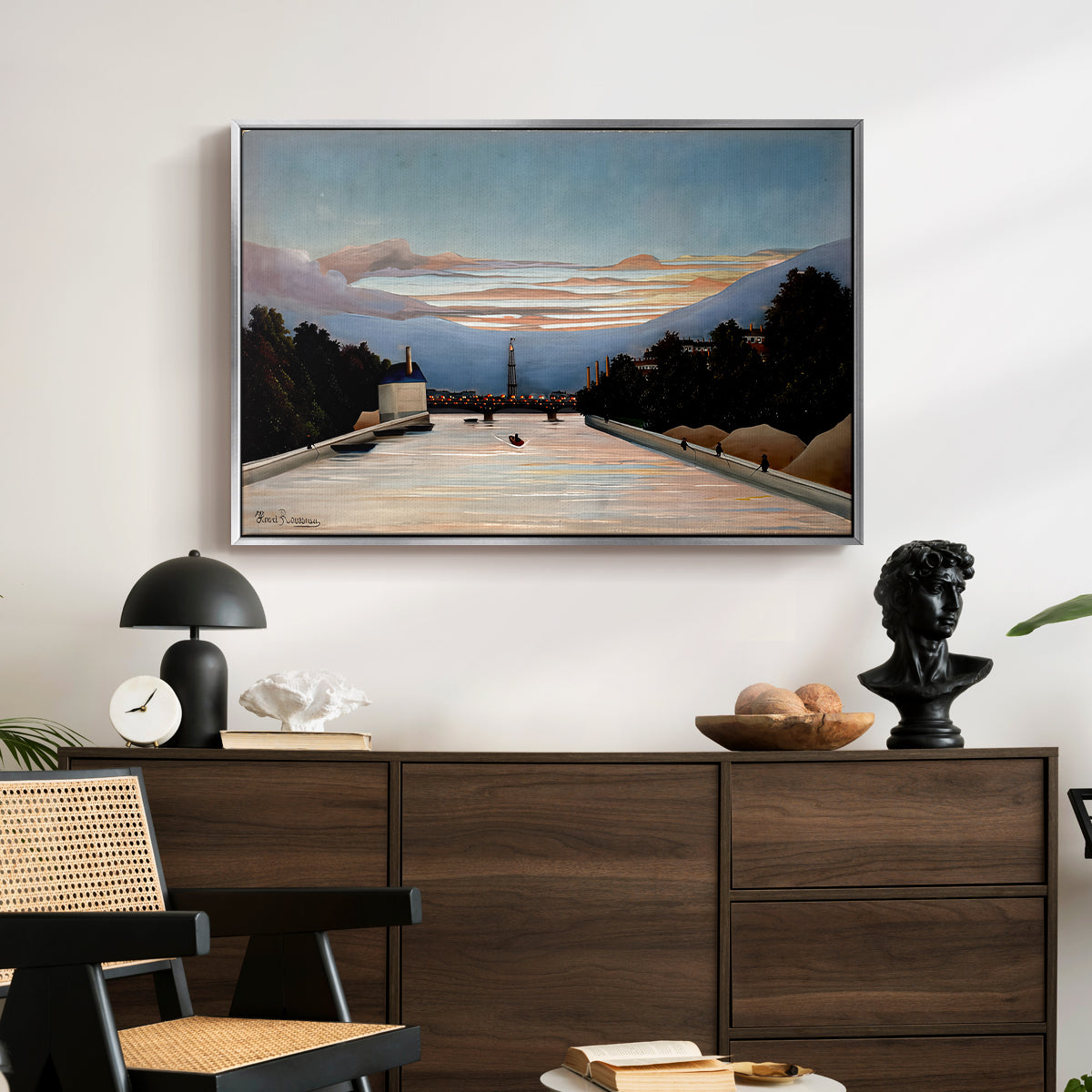The Eiffel Tower, c. 1898 - Floater Framed Canvas Print