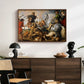 The Wolf and Fox Hunt, c. 1616 - Floater Framed Canvas Print
