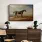 Dr. Syntax, a Bay Racehorse, Standing in a Coastal Landscape, an Estuary Beyond, c. 1820 - Floater Framed Canvas Print