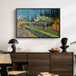 Orchard in Blossom, Bordered by Cypresses, 1888 - Floater Framed Canvas Print
