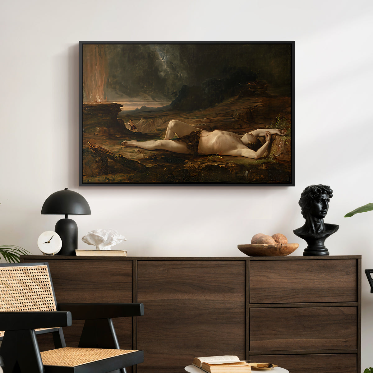 The Dead Abel, 1832 - Floater Framed Canvas Print