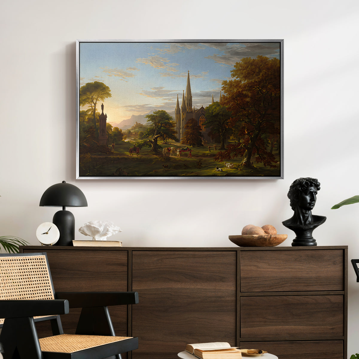 The Return, 1837 - Floater Framed Canvas Print